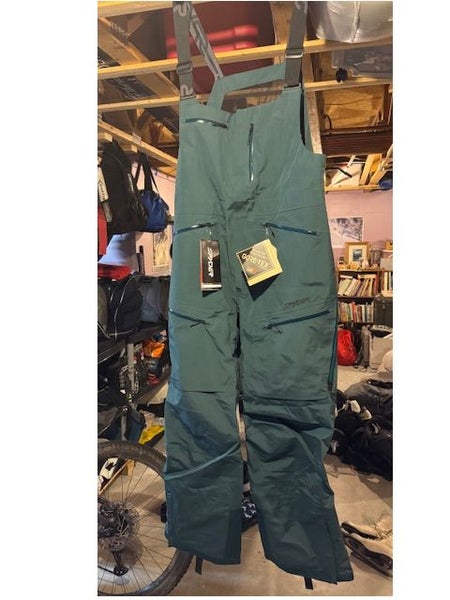 Green XL Men's Spyder Pants Sanction GTX Bibs (New w/ Tags)