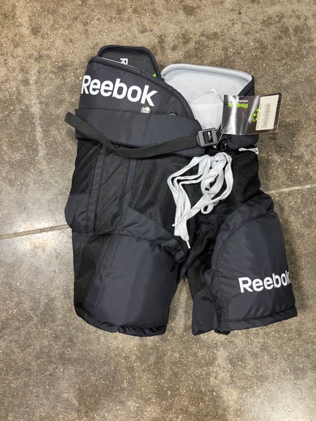Black Junior Medium Reebok 7k Hockey Pants (Used)
