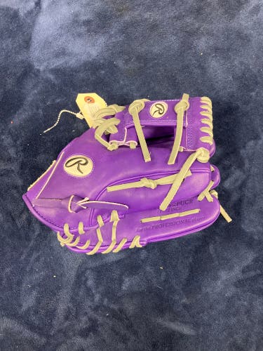 Purple Rawlings Heart of the Hide RH Infield Baseball Glove 11.5" (Used)