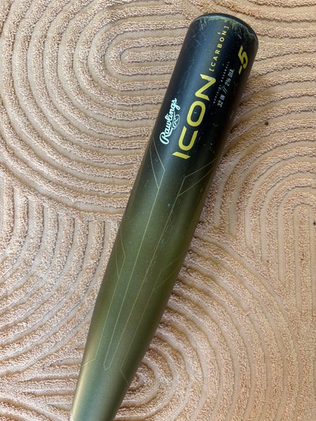 2023 Rawlings Icon Composite Bat USSSA Certified (-5) Composite 27 oz 32" (Used)