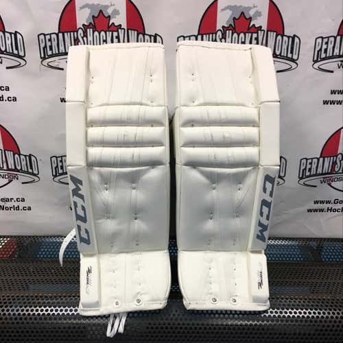 CCM EFlex 860 Intermediate Goal Pads 31+1” White/Silver (READ DESCRIPTION)