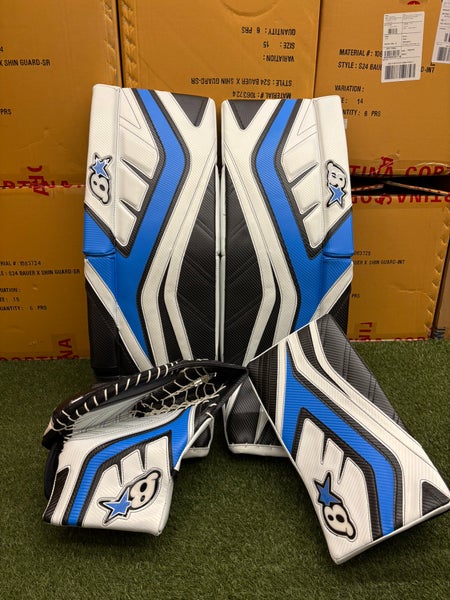 Blue 34" Senior Brian's G-Netik Pro 4 Goalie Full Set Full Right