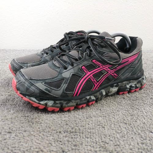 Asics Gel Scram 2 Womens Size 6 Running Shoes Gray Pink Hiking Low Top T59AQ