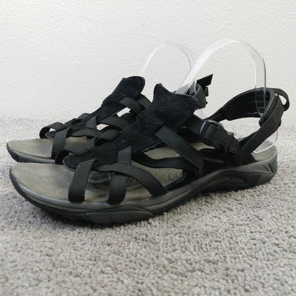 Merrell Siren Avin Sandals Womens Size 11 Shoes Black Slingback Sport J85260