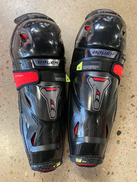 Senior Bauer Vapor 3X Shin Pads 15" (Used)