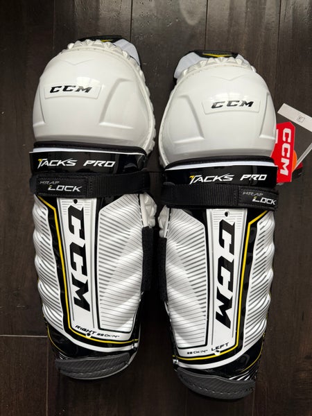 New CCM Ultra Tacks Pro Stock 14" Shin Pads