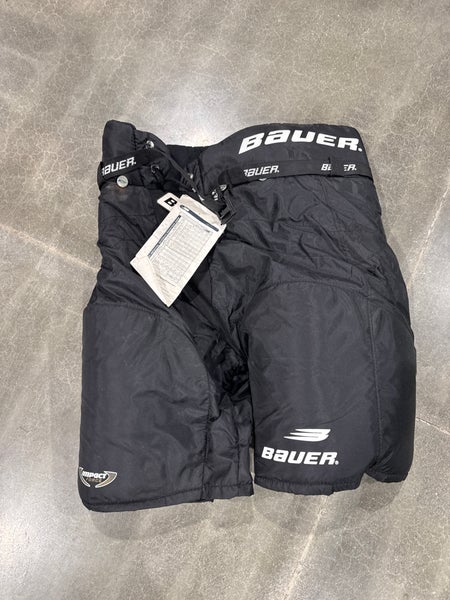 Black Senior Medium Bauer Impact 300 Hockey Pants (New)