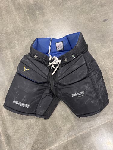 Black Senior Small Vaughn Velocity 1000 Pro Hockey Goalie Pants (Used)