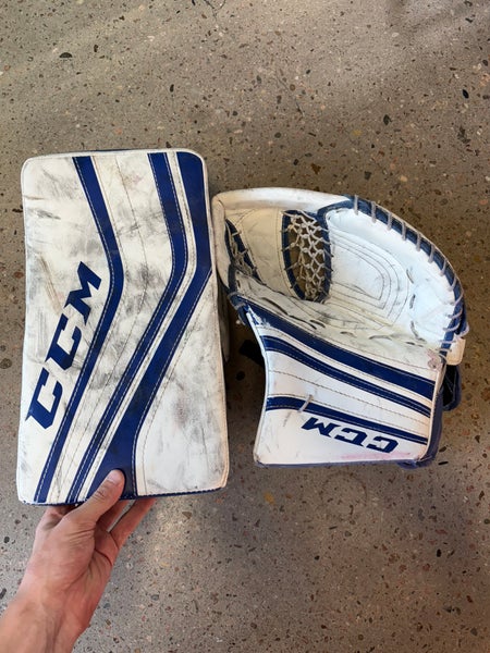 Senior CCM Premier R1.S Goalie Glove & Blocker Set Regular (Used)
