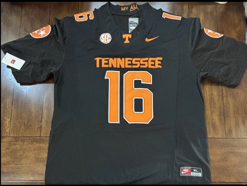 University of Tennessee Peyton Manning Blackout-Mode #16 Adult XL Jersey NWT