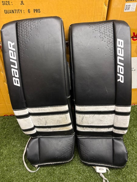 Black 26" Junior Bauer GSX Goalie Leg Pads