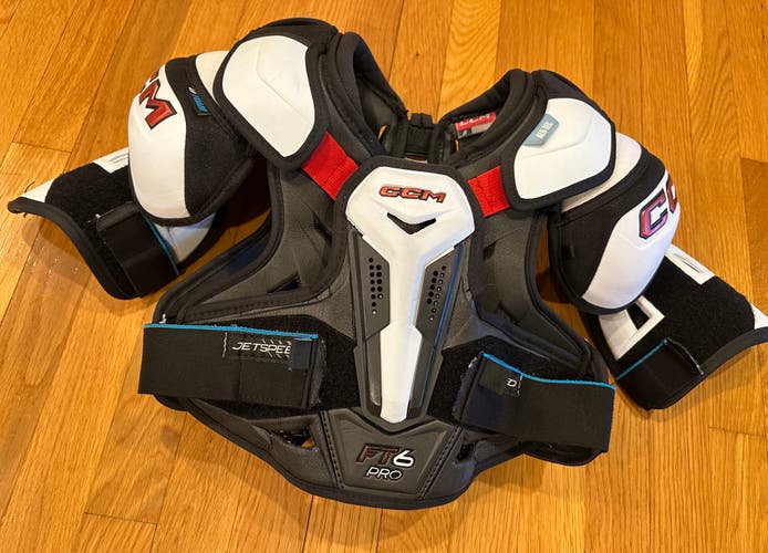 Junior Large CCM Jetspeed FT6 Pro Shoulder Pads Pro Stock (Used)