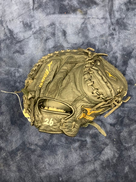 Black Mizuno Prospect Series PowerClose RH Catcher's Baseball Glove 31.5" (Used)