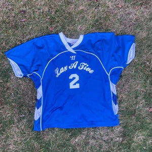 Blue XL laxative Adult Unisex Warrior Jersey (Used)