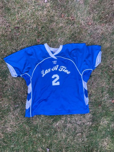 Blue XL laxative Adult Unisex Warrior Jersey (Used)