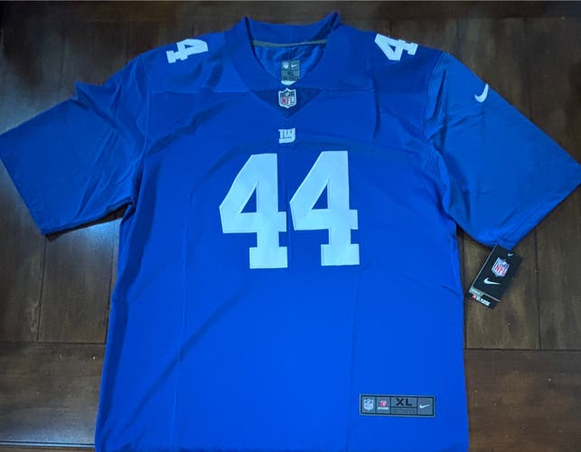 Cam Skattebo #44 New York Giants Stitched Blue Jersey Adult Xl - NWT