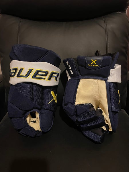 Michigan Bauer Hyperlite Gloves 14” Pro Stock Navy White Yellow