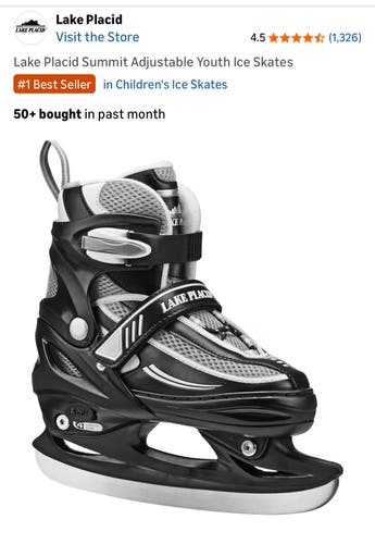 lake placid adjustable ice skates Size Medium (1-4 big kid)