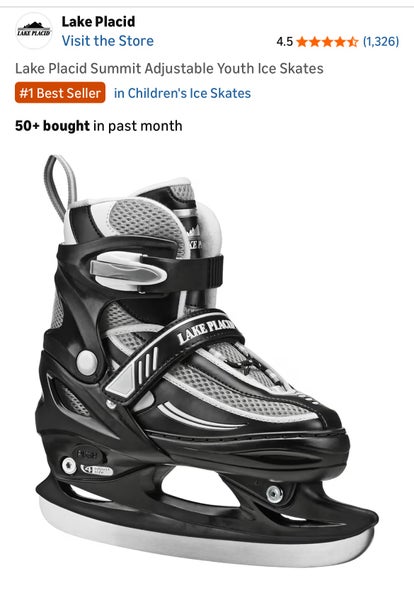 lake placid adjustable ice skates Size Medium (1-4 big kid)