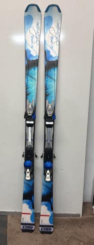 Salomon Siam 5 159cm 117-70-105 r=12.6m Skis Salomon 609 Ti Adjustable Bindings