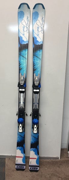 Salomon Siam 5 159cm 117-70-105 r=12.6m Skis Salomon 609 Ti Adjustable Bindings
