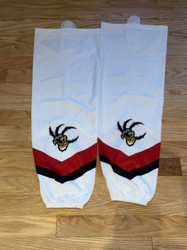 White Senior K1 Socks Pro Stock (Used)