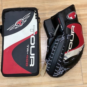 Inline Goalie Senior Tour TR-400 Goalie Glove & Blocker Full Right (Used)