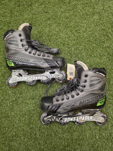 Intermediate Mission Inhaler DS G5 Inline Goalie Skates | Size 5 Wide Width (E)