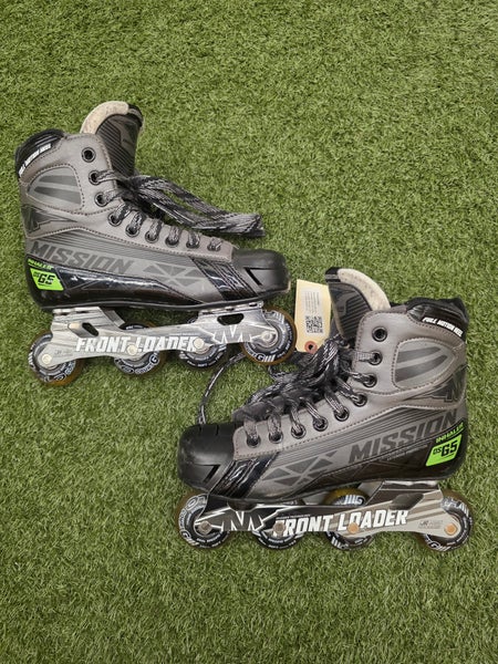 Intermediate Mission Inhaler DS G5 Inline Goalie Skates | Size 5 Wide Width (E)