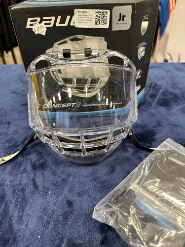 Junior Bauer Concept 3 Full Shield Cages, Visors & Shields Shield (Used)