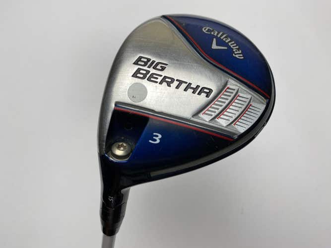Callaway Big Bertha 3 Wood 15* Mitsubishi Rayon Fubuki z65x5ct Regular LH