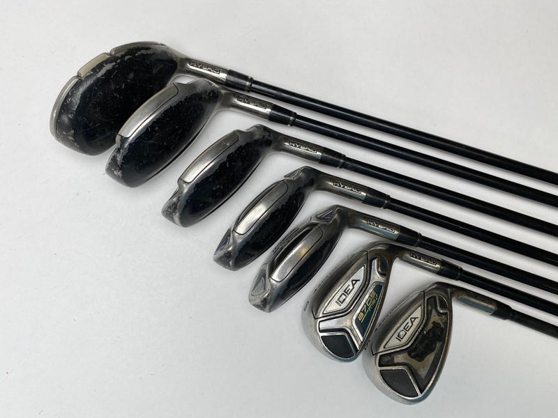 Adams Idea A7 OS Max Iron Set 3-8+SW Grafalloy ProLaunch AXIS Senior RH