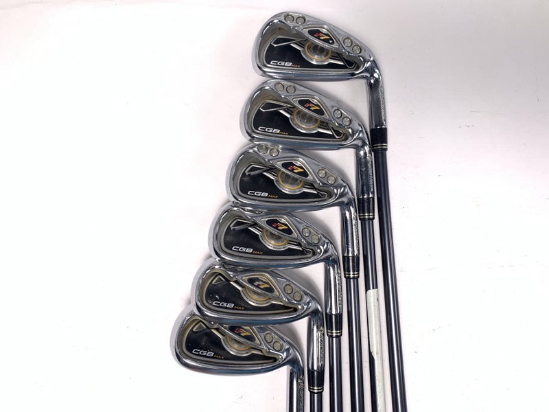 TaylorMade R7 CGB Max Iron Set 6-9+GW+SW Reax 55g Regular Graphite RH - No PW