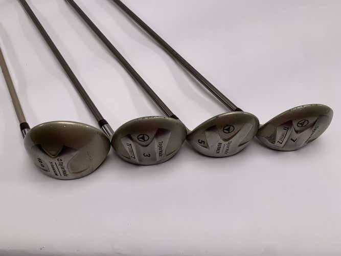 TaylorMade Ti Bubble 2 Wood Set 3 5 7 | 12* 15* 18* 21* Bubble 2 60g Ladies RH