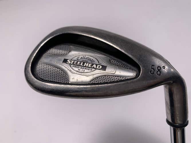 Callaway X-14 Pro Series Lob Wedge LW 58* Steelhead Wedge Steel Mens RH
