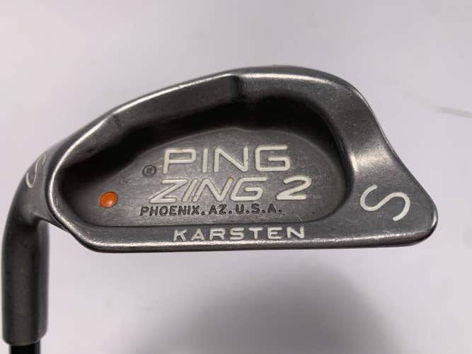 Ping Zing 2 Sand Wedge SW Orange Dot 2* Flat V53 Wedge Graphite Mens LH