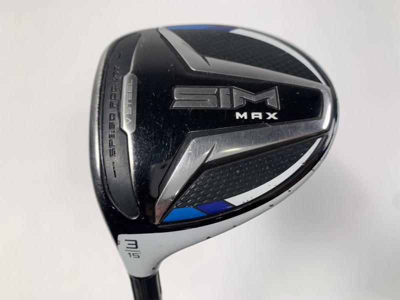 TaylorMade SIM MAX 3 Fairway Wood 15* Fujikura Ventus Blue 6S Stiff LH