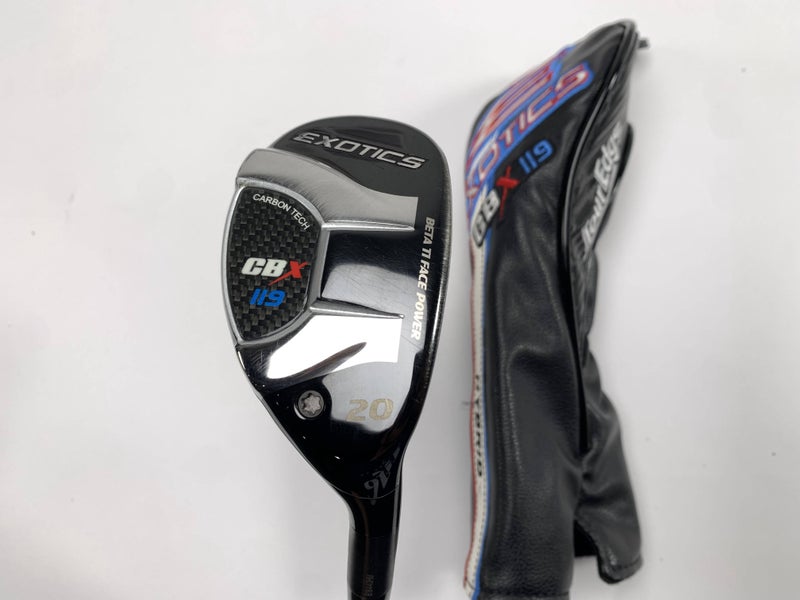 Tour Edge Exotics CBX 119 3 Hybrid 20* Evenflow 5.5 Blue 85g Regular RH HC
