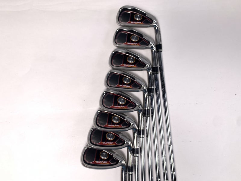 TaylorMade Burner Plus Iron Set 4-PW+GW Burner Superfast 85g Stiff Steel Mens RH