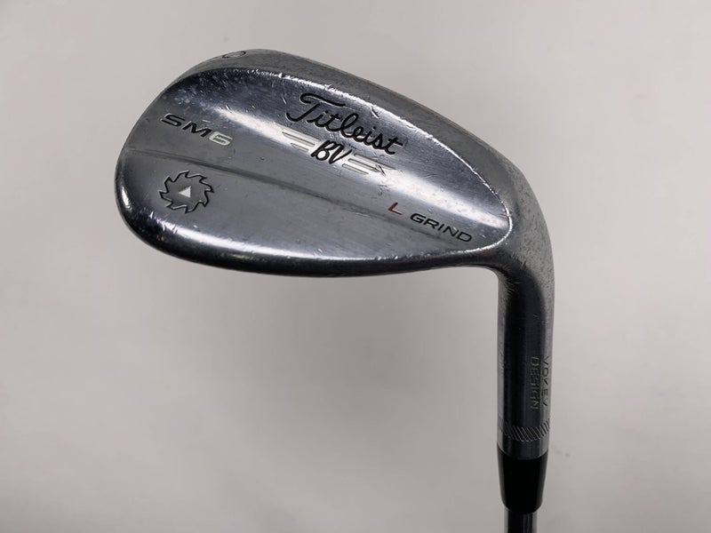Titleist Vokey SM6 Tour Chrome Lob Wedge LW 60* 4 L-Grind AMT Tour S200 Mens RH