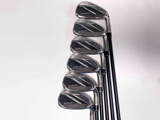 TaylorMade Stealth Iron Set 5-PW KBS Max Graphite Iron 65 Regular Mens RH