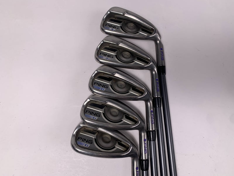 Ping G 2016 Iron Set 6-PW Purple Dot CFS 70 Regular Graphite Mens RH