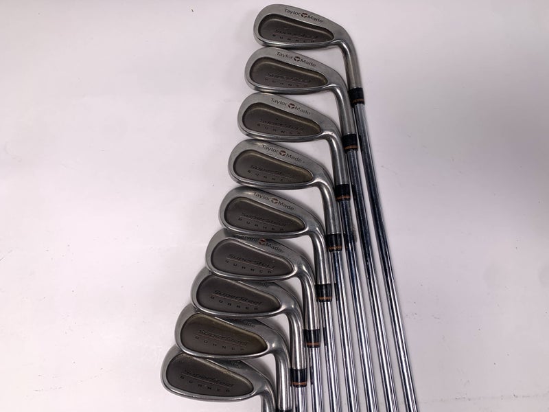 TaylorMade Supersteel Iron Set 3-PW+SW Bubble R-80 Regular Steel Mens RH
