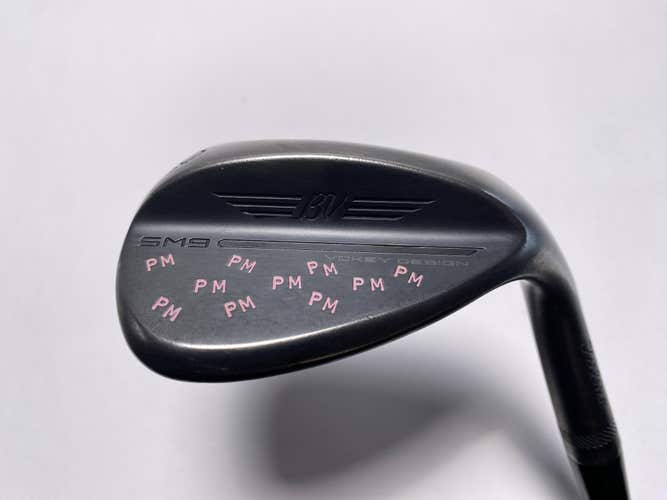 Titleist Vokey SM9 Jet Black Lob Wedge LW 60* 12 Bounce D-Grind Wedge Mens RH
