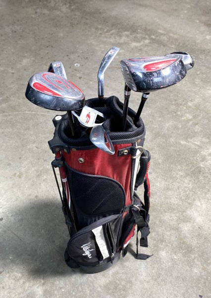 Walter Hagen JR Series II Club Set Driver 3W 4H 7 & 9 SW Putter Junior RH +Bag