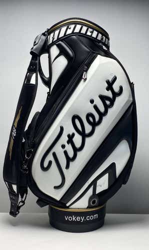 Titleist Vokey Design Staff Bag Black Gold 6-Way Divide Single Strap Golf Bag