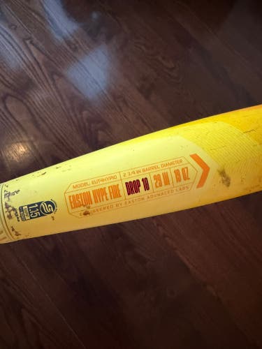2024 Easton Hype Fire Composite USSSA Certified Bat (-10) 19 oz 29" (Used)