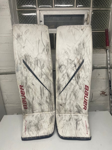 37" XXL Bauer Hyperlite 2 Goalie Leg Pads Pro Stock