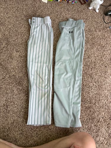 2 pair of Gray Youth Large Baseball Pants (Used)