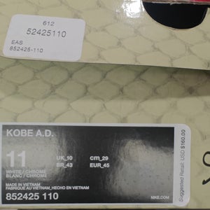 White Men's Size M 11.0 (W 12.0) Adult Nike Shoes